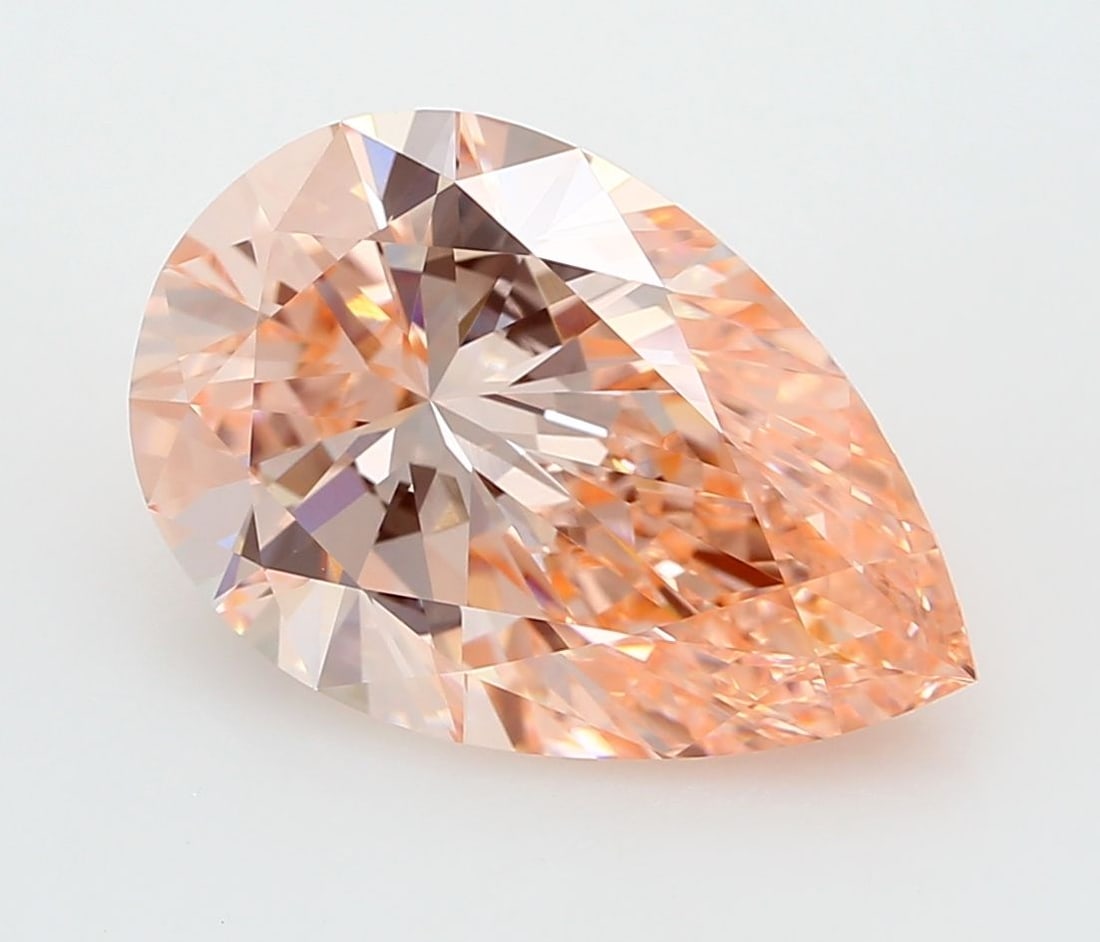 Loose Lab Diamond IGI Pear 5.0ct Fancy Vivid Pink VVS2: Loose Lab Diamond IGI Pear 5.0ct Fancy Vivid Pink VVS2 Loose Lab Diamond IGI Pear, 5.0ct, Fancy Vivid Pink, VVS2 clarity, with excellent polish and symmetry; measures 14.89L x 9.82W x 5.99H. Item Spec