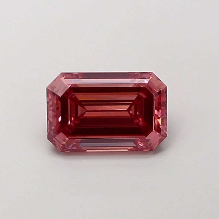 Loose Lab Diamond IGI Emerald 1.55ct Fancy Deep Pink VS1: Loose Lab Diamond IGI Emerald 1.55ct Fancy Deep Pink VS1 Loose Lab Diamond IGI Emerald, 1.55ct, in Fancy Deep Pink color with VS1 clarity, featuring excellent polish and symmetry, certified by IGI. It