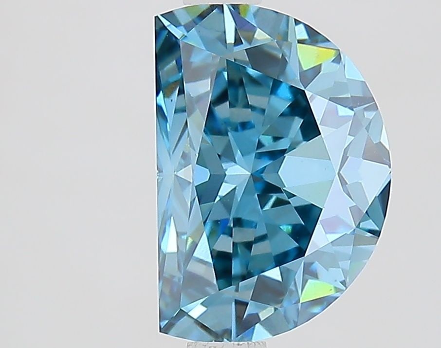Loose Lab Diamond IGI Half Moon 2.09ct Fancy Vivid Blue VS1 (1 of 1)