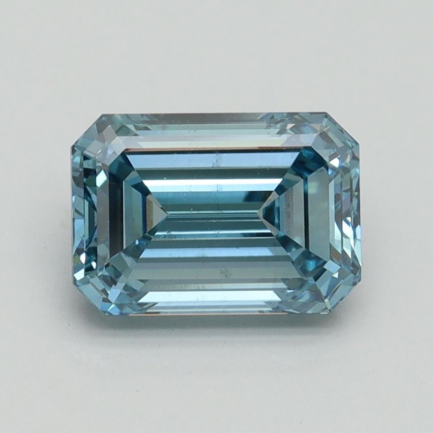 IGI Loose Lab Diamond Emerald 1.6ct Fancy Intense Blue VS2: IGI Loose Lab Diamond Emerald 1.6ct Fancy Intense Blue VS2 IGI Loose Lab Diamond Emerald, 1.6ct, Fancy Intense Blue, Clarity VS2, with measurements of 7.88L x 5.47W x 3.68H, certified by IGI. Item Spe