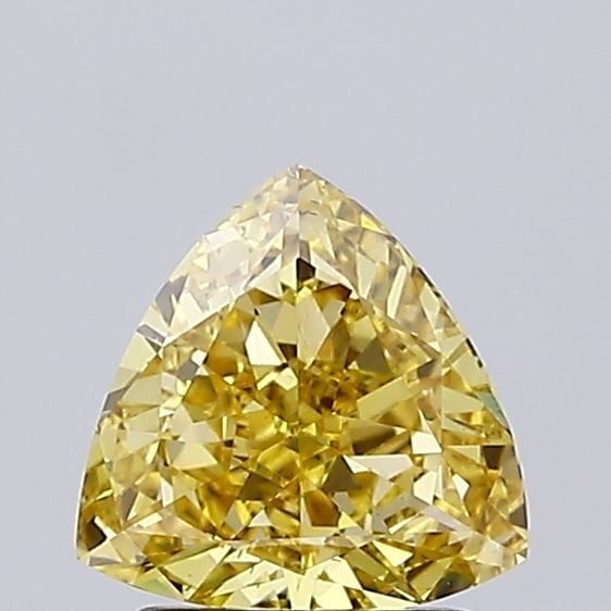 Loose Lab Diamond IGI Triangular 1.11ct Fancy Intense Yellow VS1: Loose Lab Diamond IGI Triangular 1.11ct Fancy Intense Yellow VS1 This Loose Lab Diamond weighs 1.11ct, is Fancy Intense Yellow in color, and has VS1 clarity with good polish and symmetry, measuring 6.