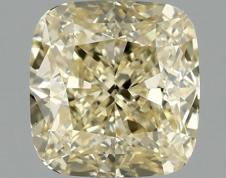 Loose Lab Diamond Cushion Brilliant 1.52ct Fancy Yellow VS1: Loose Lab Diamond Cushion Brilliant 1.52ct Fancy Yellow VS1 Loose Lab Diamond Cushion Brilliant, 1.52ct Fancy Yellow VS1, exhibiting excellent polish and symmetry, measuring 6.44L x 6.18W x 4.19H. Ite