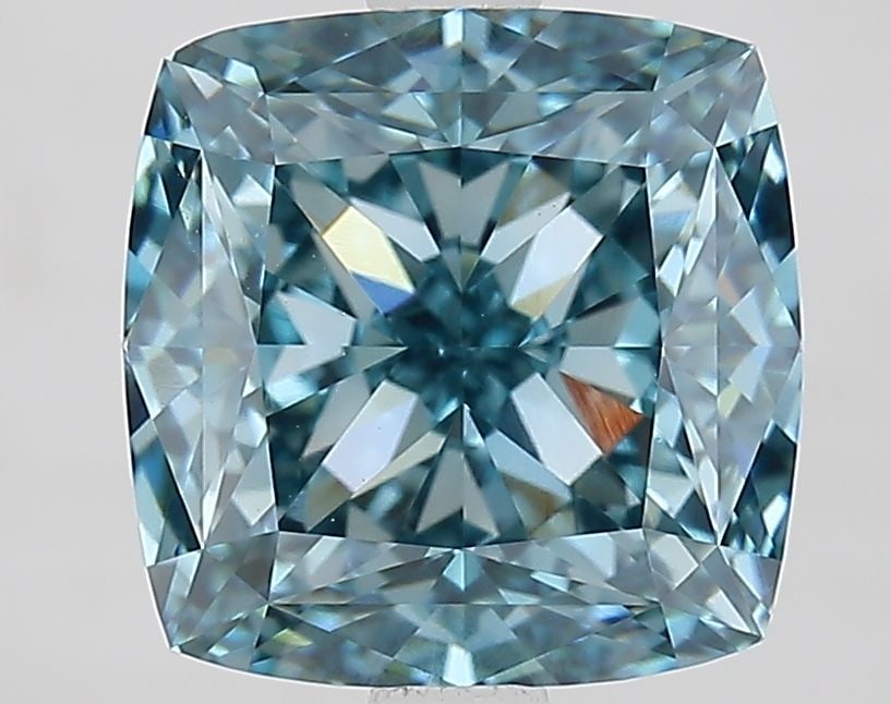 Loose Lab Diamond IGI Cushion Modified 3.65ct Fancy Vivid Blue VVS2: Loose Lab Diamond IGI Cushion Modified 3.65ct Fancy Vivid Blue VVS2 This 3.65ct Loose Lab Diamond is a Cushion Modified shape, with Fancy Vivid Blue color and VVS2 clarity, featuring excellent polish