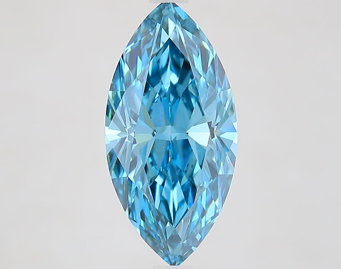 IGI Loose Lab Diamond Marquise 2.93ct Fancy Vivid Blue VS1: IGI Loose Lab Diamond Marquise 2.93ct Fancy Vivid Blue VS1 IGI Loose Lab Diamond Marquise, 2.93ct, Fancy Vivid Blue, VS1 clarity, with EX Polish and EX Symmetry, certified by IGI. Item Specifics: Sour
