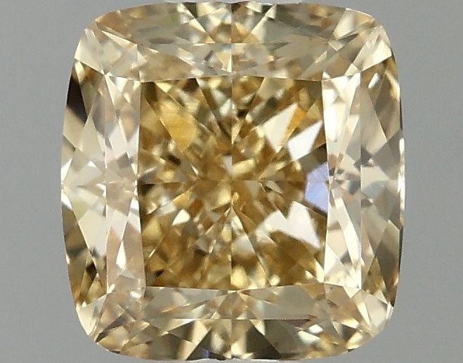 Loose Lab Diamond Cushion Brilliant 1.02ct Fancy Yellow VVS2: Loose Lab Diamond Cushion Brilliant 1.02ct Fancy Yellow VVS2 This loose lab-grown diamond weighs 1.02ct and has a cushion brilliant cut, with Fancy Yellow color and VVS2 clarity, with no certification
