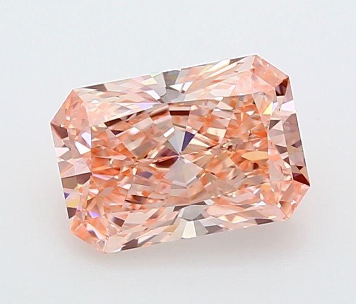 Loose Lab Diamond IGI Radiant 2.03ct Fancy Vivid Pink IF: Loose Lab Diamond IGI Radiant 2.03ct Fancy Vivid Pink IF Loose Lab Diamond IGI Radiant 2.03ct in Fancy Vivid Pink color and IF clarity, showcasing EX polish and symmetry, and measuring 8.96L x 6.16W x