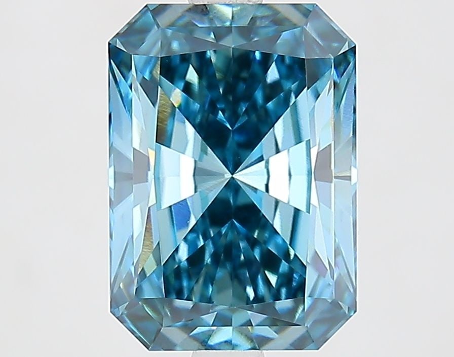 IGI 3.41ct Radiant Fancy Vivid Blue VS1 - Loose Lab Diamond: IGI 3.41ct Radiant Fancy Vivid Blue VS1 - Loose Lab Diamond 3.41ct loose lab diamond featuring a radiant cut, color Fancy Vivid Blue, clarity VS1, with measurements of 10.16L x 7.23W x 5.02H, certifie