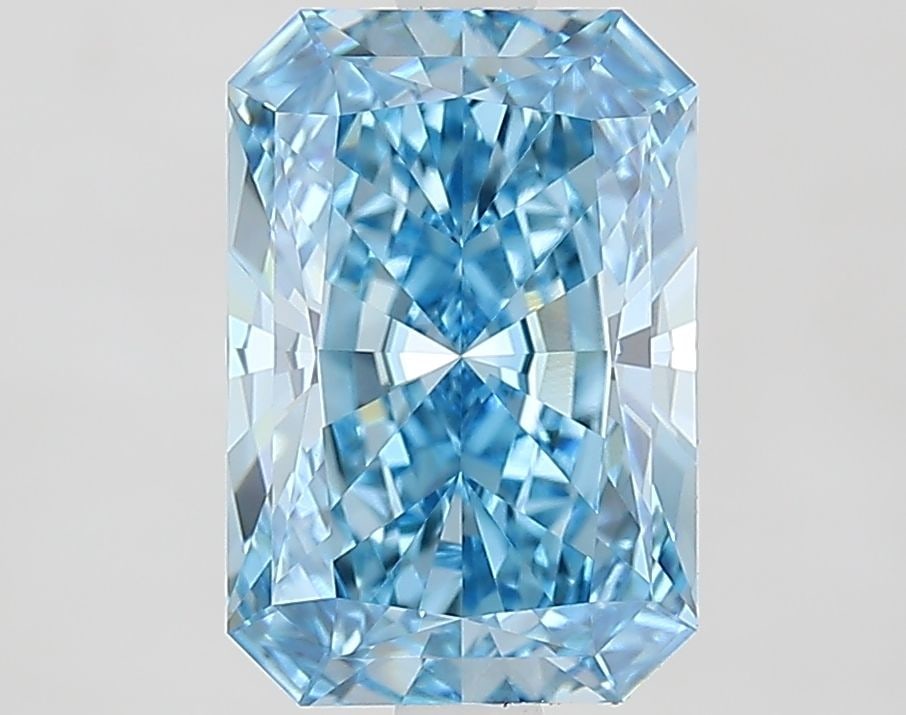 Loose Lab Diamond IGI Radiant 2.73ct Fancy Vivid Blue VVS2: Loose Lab Diamond IGI Radiant 2.73ct Fancy Vivid Blue VVS2 Loose Lab Diamond IGI Radiant 2.73ct Fancy Vivid Blue VVS2 featuring EX polish and symmetry, measuring 10.14L X 6.85W X 4.55H, certified by I