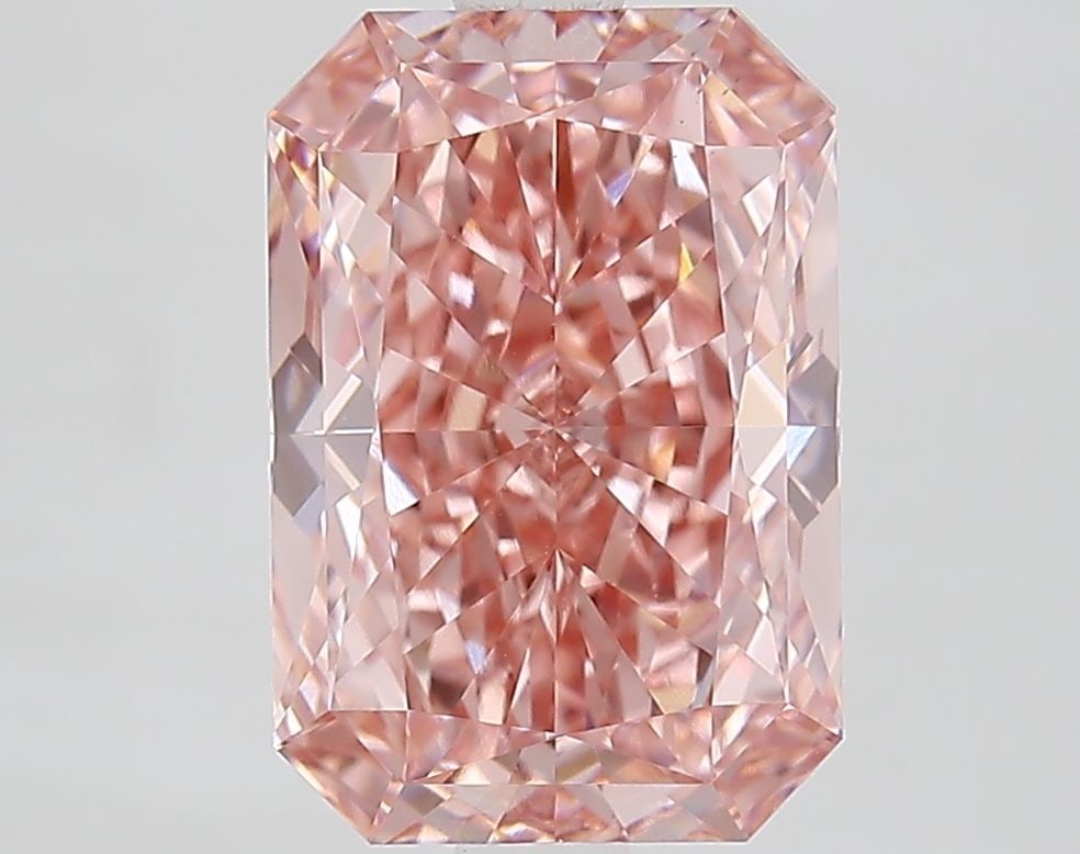 Loose Lab Diamond IGI Radiant 3.02ct Fancy Vivid Pink VS1: Loose Lab Diamond IGI Radiant 3.02ct Fancy Vivid Pink VS1 Loose Lab Diamond IGI Radiant, 3.02ct, Color Fancy Vivid Pink, Clarity VS1, with measurements 10.45L x 7.11W x 4.66H, certified by IGI. Item S