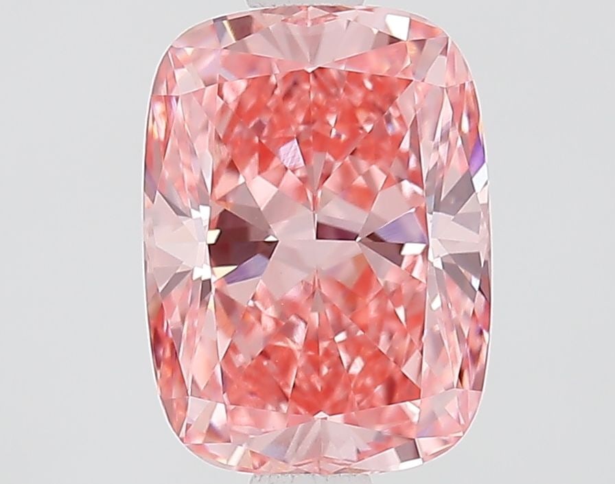 Loose Lab Diamond IGI Cushion Modified 1.67ct Fancy Vivid Pink VVS2: Loose Lab Diamond IGI Cushion Modified 1.67ct Fancy Vivid Pink VVS2 Loose lab-grown diamond, 1.67ct, Fancy Vivid Pink color, VVS2 clarity, featuring excellent polish and symmetry. Certified by IGI, wi