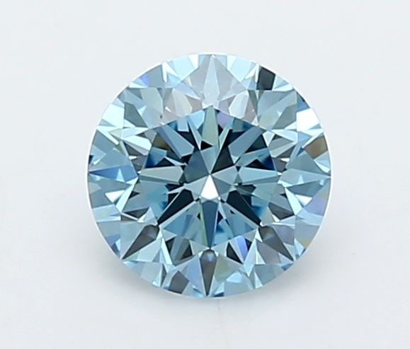 Loose Lab Diamond IGI Round 1.02ct Fancy Vivid Blue VVS2 - Ideal: Loose Lab Diamond IGI Round 1.02ct Fancy Vivid Blue VVS2 - Ideal Loose Lab Diamond IGI Round, 1.02ct, Color Fancy Vivid Blue, Clarity VVS2, with Ideal cut, EX polish and symmetry, certified by IGI. It