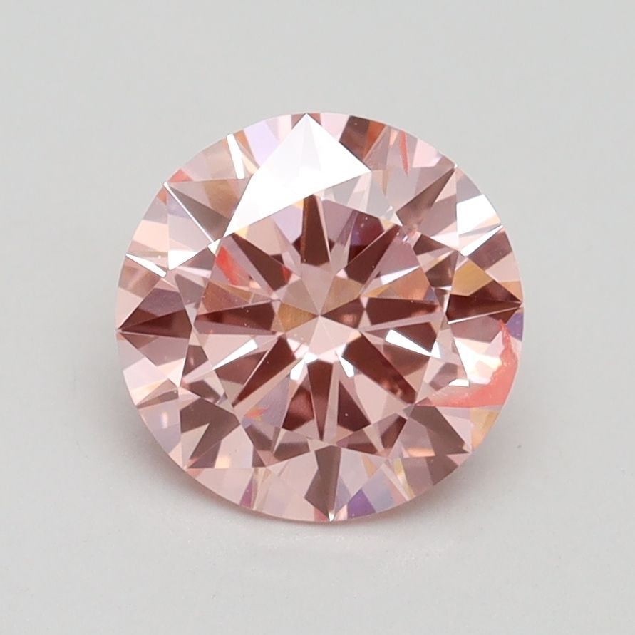 Loose Lab Diamond IGI Round 1.59ct Fancy Intense Pink SI2: Loose Lab Diamond IGI Round 1.59ct Fancy Intense Pink SI2 Loose Lab Diamond IGI Round, 1.59ct, with Fancy Intense Pink color and SI2 clarity, featuring Excellent polish and symmetry, certified by IGI.