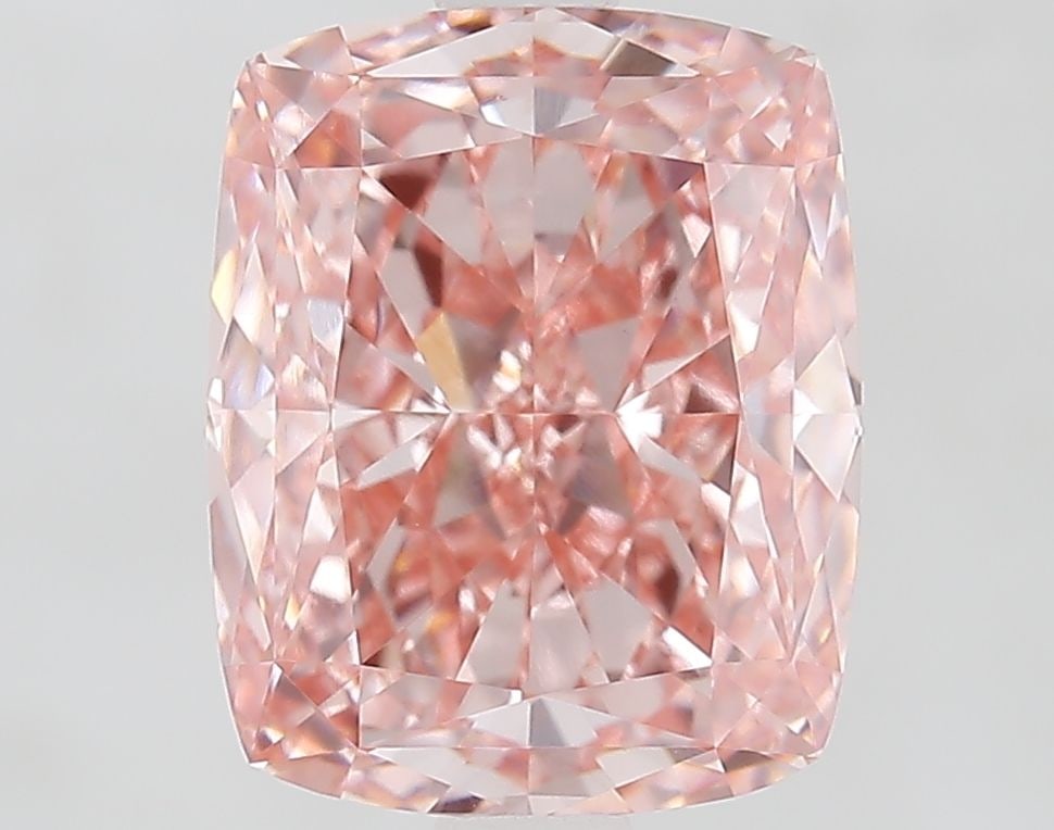 Loose Lab Diamond IGI Cushion Modified 3.09ct Fancy Vivid Pink VS1: Loose Lab Diamond IGI Cushion Modified 3.09ct Fancy Vivid Pink VS1 This 3.09ct cushion modified loose lab diamond is Fancy Vivid Pink with VS1 clarity, certified by IGI, featuring excellent polish and