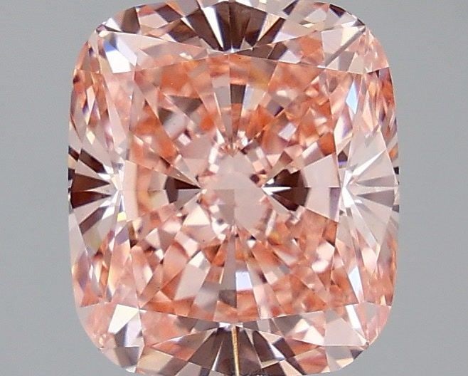 Loose Lab Diamond IGI Cushion Modified 3.01ct Fancy Vivid Pink VS1: Loose Lab Diamond IGI Cushion Modified 3.01ct Fancy Vivid Pink VS1 Loose Lab Diamond IGI Cushion Modified weighing 3.01ct, with Fancy Vivid Pink color and VS1 clarity, certified by IGI, featuring exce