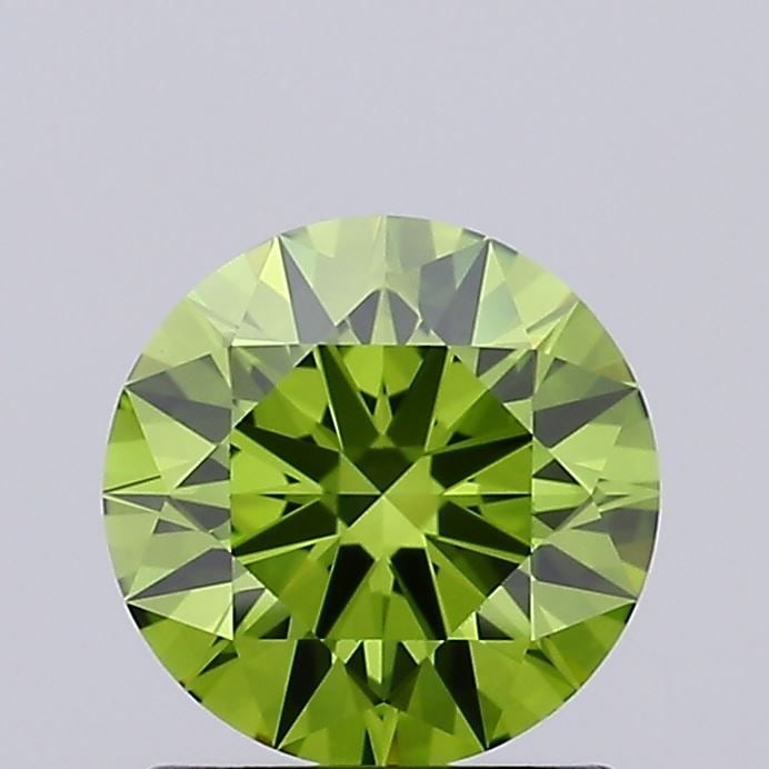 Ideal Loose Lab Diamond 1.01ct IGI Round Fancy Vivid Green VVS1: Ideal Loose Lab Diamond 1.01ct IGI Round Fancy Vivid Green VVS1 This ideal loose lab diamond weighs 1.01ct, has a fancy vivid green color and VVS1 clarity, with excellent polish and symmetry, certifie