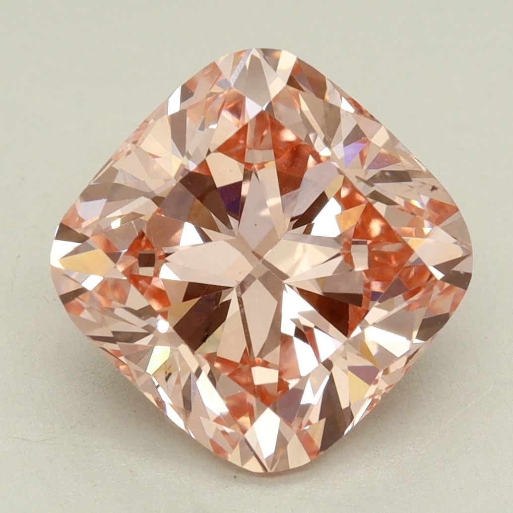 Loose Lab Diamond IGI Cushion Modified 3.01ct Fancy Vivid Pink VS2: Loose Lab Diamond IGI Cushion Modified 3.01ct Fancy Vivid Pink VS2 Loose lab-grown diamond, IGI certified, weighing 3.01ct, cushion modified cut, fancy vivid pink color, and VS2 clarity. Measurements