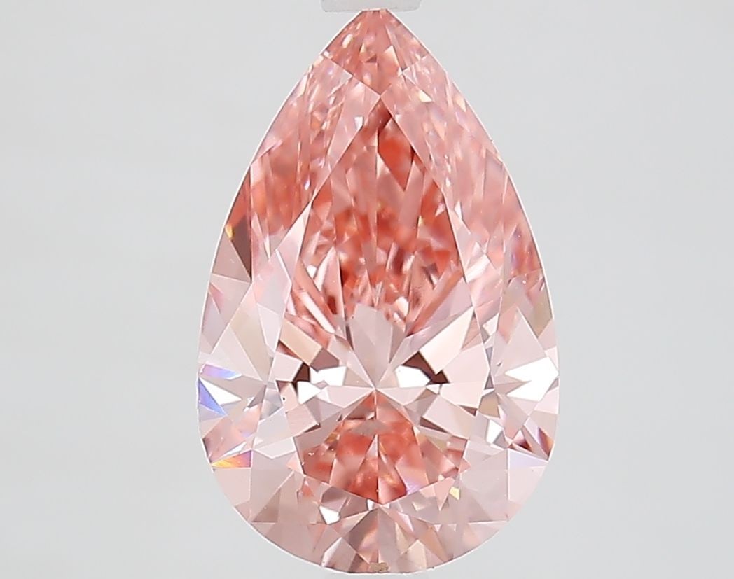 Loose Lab Diamond IGI Pear 2.56ct Fancy Vivid Pink VS2: Loose Lab Diamond IGI Pear 2.56ct Fancy Vivid Pink VS2 2.56ct Loose Lab Diamond certified by IGI, displaying a Fancy Vivid Pink color and VS2 clarity, featuring excellent polish and symmetry. Item Spe
