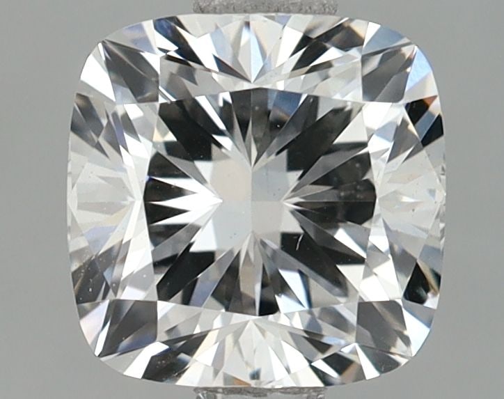 Loose Lab Diamond 1.33ct F VS2 - IGI Cushion Brilliant: Loose Lab Diamond 1.33ct F VS2 - IGI Cushion Brilliant Loose lab-grown diamond weighing 1.33 carats, F color, VS2 clarity, with IGI certification. Measurements are 6.37L x 6.37W x 4.26H. Item Specific