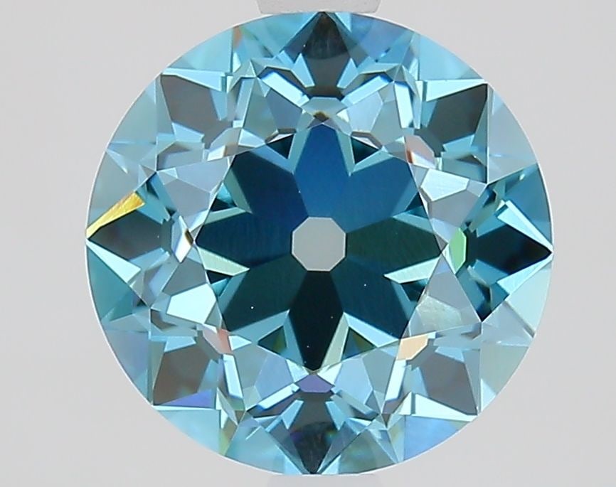 Loose Lab Diamond IGI European Cut 2.5ct Fancy Vivid Blue VS1 (1 of 1)