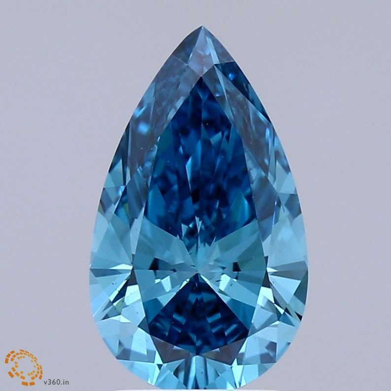 Loose Lab Diamond IGI Pear 2.0ct Fancy Vivid Blue VS2: Loose Lab Diamond IGI Pear 2.0ct Fancy Vivid Blue VS2 This 2.0ct Loose Lab Diamond in pear shape has a Fancy Vivid Blue color and VS2 clarity with excellent polish and symmetry, measuring 11.71L x 6.9