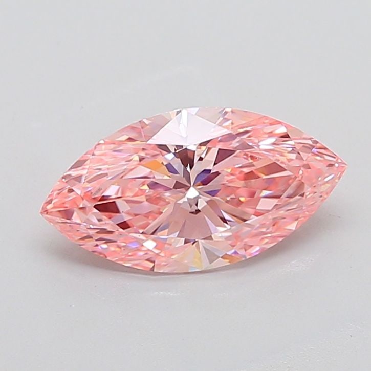 Loose Lab Diamond IGI Marquise 2.58ct Fancy Vivid Pink VS1: Loose Lab Diamond IGI Marquise 2.58ct Fancy Vivid Pink VS1 Loose Lab Diamond IGI Marquise, 2.58ct, Fancy Vivid Pink, VS1 clarity, with VG Polish and EX Symmetry. Certified by IGI, measurements are 13.