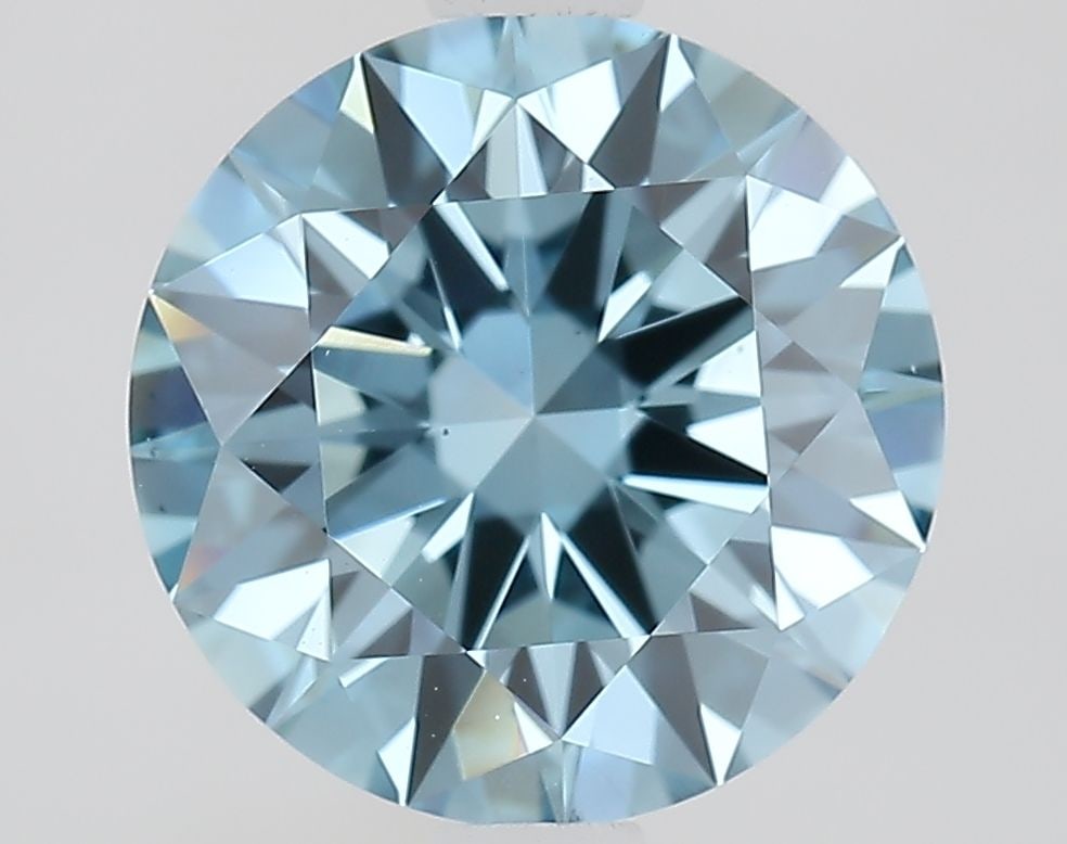 Loose Lab Diamond IGI Round 1.81ct Fancy Vivid Blue VS1: Loose Lab Diamond IGI Round 1.81ct Fancy Vivid Blue VS1 Loose lab-grown diamond, IGI certified, weighing 1.81ct with an excellent round cut, fancy vivid blue color, and clarity VS1. Measurements are 7