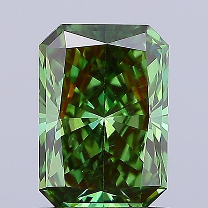 Loose Lab Diamond IGI Radiant 1.51ct Fancy Vivid Green SI1 (1 of 1)