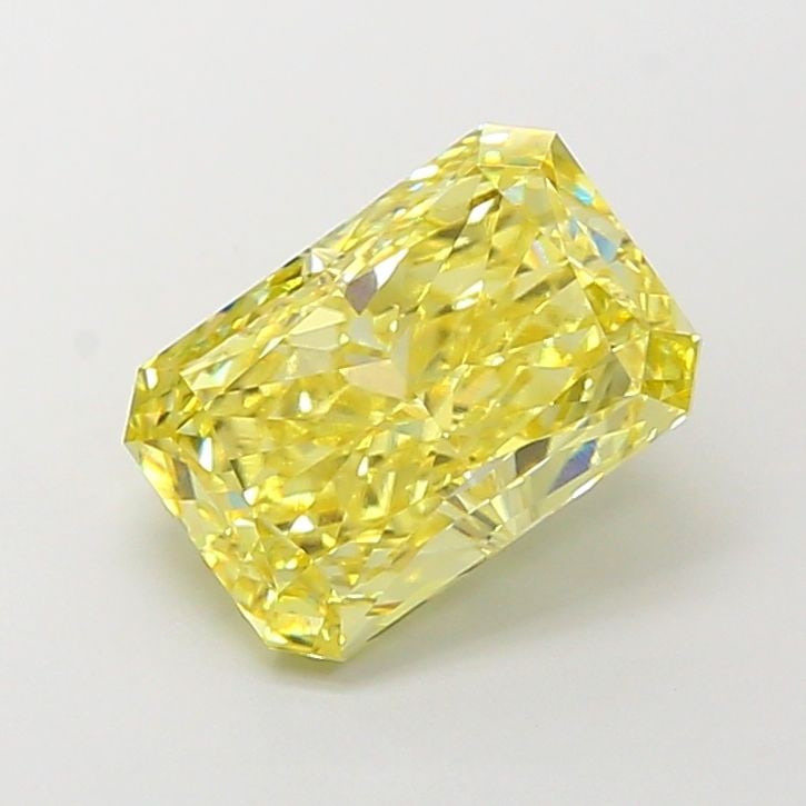 Loose Lab Diamond IGI Radiant 4.11ct Fancy Intense Yellow VVS1: Loose Lab Diamond IGI Radiant 4.11ct Fancy Intense Yellow VVS1 Loose Lab Diamond IGI Radiant, 4.11ct, Fancy Intense Yellow color, VVS1 clarity, excellent polish and symmetry, certified by IGI. Item Sp