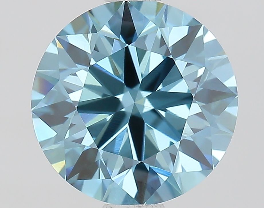 Ideal Loose Lab Diamond IGI Round 1.51ct Fancy Vivid Blue VS1 (1 of 1)