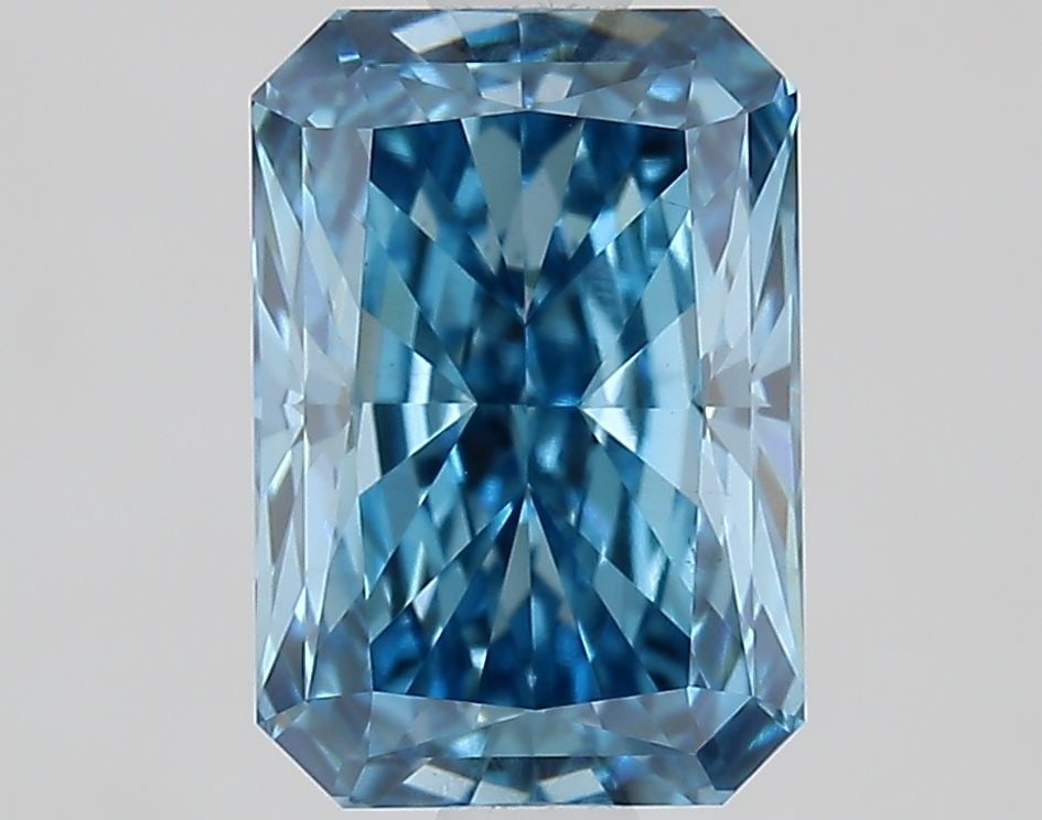 Loose Lab Diamond IGI Radiant 1.63ct Fancy Vivid Blue VS1: Loose Lab Diamond IGI Radiant 1.63ct Fancy Vivid Blue VS1 Loose lab-grown diamond, 1.63ct, radiant cut, fancy vivid blue color, clarity VS1, certified by IGI, with excellent polish and symmetry. Item