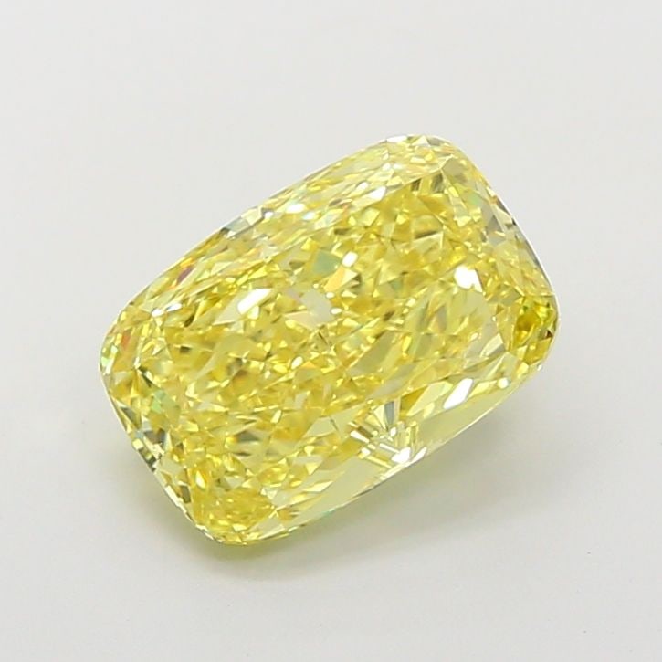 Loose Lab Diamond IGI Cushion Modified 4.04ct Fancy Intense Yellow VS1: Loose Lab Diamond IGI Cushion Modified 4.04ct Fancy Intense Yellow VS1 Loose Lab Diamond IGI Cushion Modified, 4.04ct, Fancy Intense Yellow, VS1 clarity, Excellent Polish and Symmetry; certified by IG