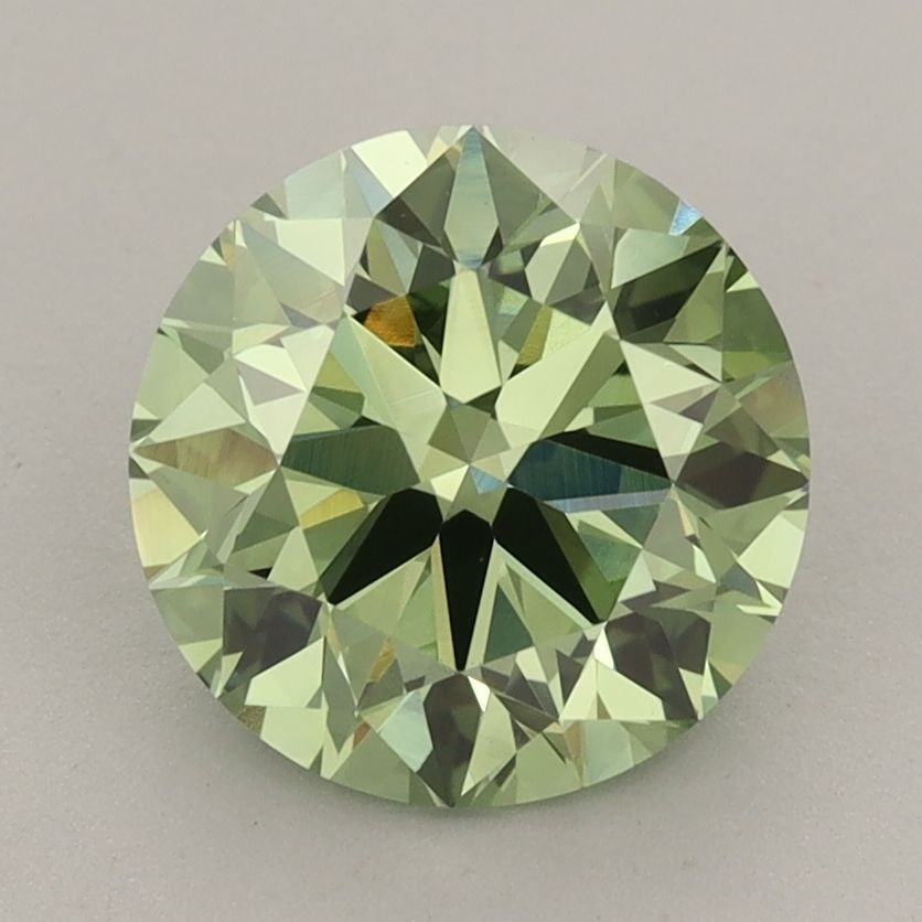 Loose Lab Diamond IGI Round 2.51ct Fancy Vivid Green VVS2: Loose Lab Diamond IGI Round 2.51ct Fancy Vivid Green VVS2 Loose Lab Diamond weighing 2.51ct in Fancy Vivid Green color, with VVS2 clarity, certified by IGI, featuring a round cut and very good polish