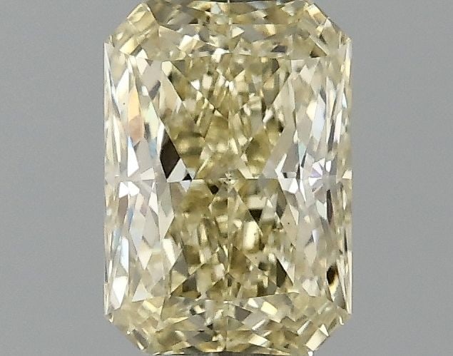 Loose Lab Diamond Radiant 1.04ct Fancy Yellow VS2: Loose Lab Diamond Radiant 1.04ct Fancy Yellow VS2 Loose Lab Diamond weighing 1.04ct in Fancy Yellow color, with VS2 clarity, featuring a radiant cut and excellent polish and symmetry, but lacks certif