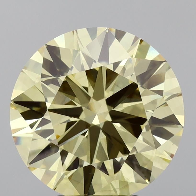Ideal Loose Lab Diamond IGI Round 3.33ct Fancy Yellow VS2: Ideal Loose Lab Diamond IGI Round 3.33ct Fancy Yellow VS2 Ideal Loose Lab Diamond IGI Round 3.33ct in Fancy Yellow, VS2 clarity, featuring EX polish and symmetry. Measurement: 9.73L x 9.78W x 5.77H. I