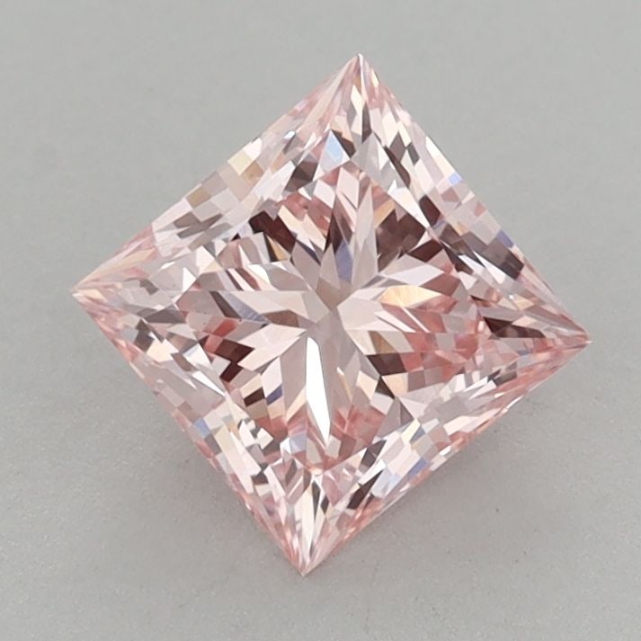 Loose Lab Diamond IGI Princess 1.24ct Fancy Intense Pink VS1: Loose Lab Diamond IGI Princess 1.24ct Fancy Intense Pink VS1 Loose lab-grown diamond, IGI certified, 1.24ct, Fancy Intense Pink, VS1 clarity, EX polish, VG symmetry, measures 5.81L x 5.74W x 4.2H. 