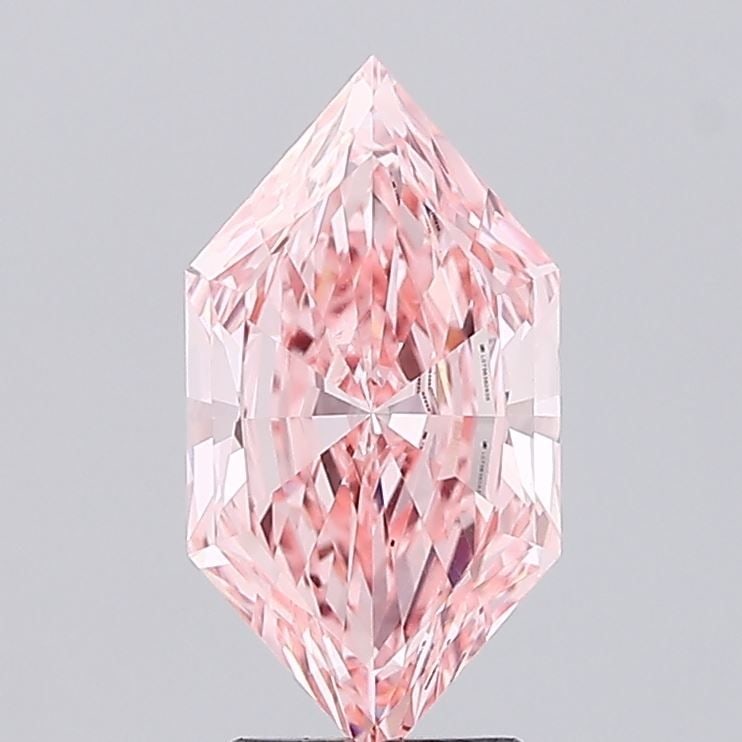 Loose Lab Diamond IGI Hexagonal 2.56ct Fancy Vivid Pink VS1: Loose Lab Diamond IGI Hexagonal 2.56ct Fancy Vivid Pink VS1 Loose lab-grown diamond, IGI certified, 2.56ct hexagonal cut, fancy vivid pink color, VS1 clarity, with very good polish and excellent symme
