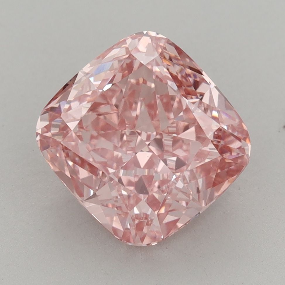 Loose Lab Diamond IGI Cushion Modified 3.56ct Fancy Vivid Pink VVS2: Loose Lab Diamond IGI Cushion Modified 3.56ct Fancy Vivid Pink VVS2 Loose Lab Diamond IGI Cushion Modified 3.56ct Fancy Vivid Pink VVS2 with EX Polish and VG Symmetry, measuring 8.87L x 8.57W x 5.25H.