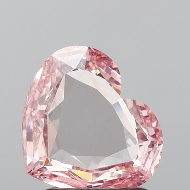 Loose Lab Diamond Rose 1.65ct Fancy Intense Pink VS2: Loose Lab Diamond Rose 1.65ct Fancy Intense Pink VS2 Loose Lab Diamond Rose, 1.65ct, Fancy Intense Pink color, VS2 clarity, with very good polish and symmetry, measuring 7.53L x 8.7W x 2.7H. Item Spec