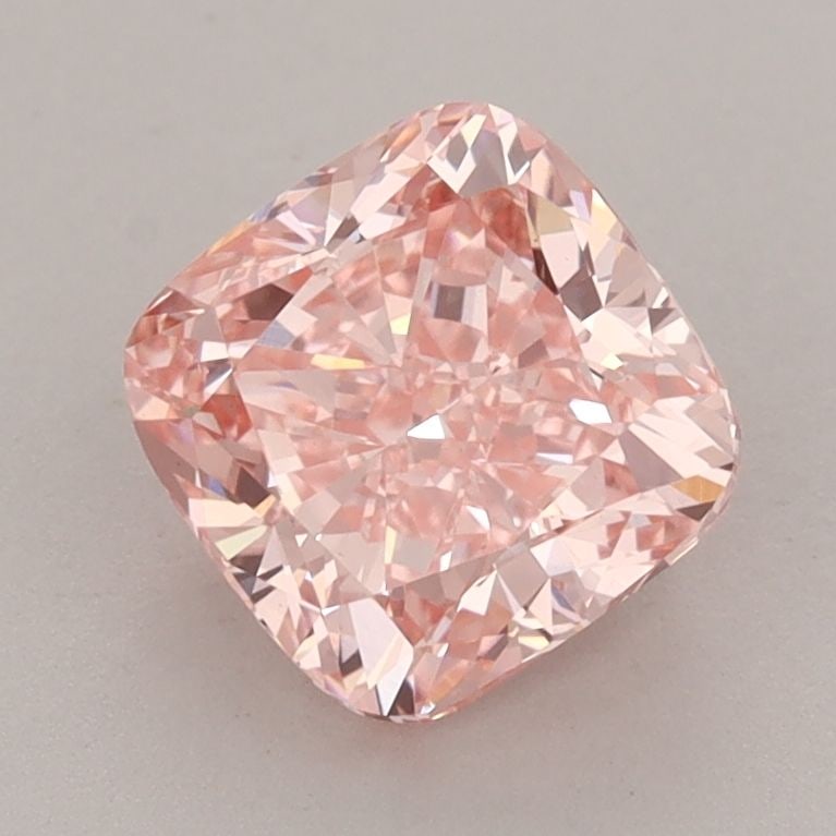 Loose Lab Diamond IGI Cushion Modified 1.89ct Fancy Vivid Pink VS1: Loose Lab Diamond IGI Cushion Modified 1.89ct Fancy Vivid Pink VS1 Loose lab diamond weighing 1.89ct, cushion modified cut with fancy vivid pink color and clarity VS1, certified by IGI, featuring exce