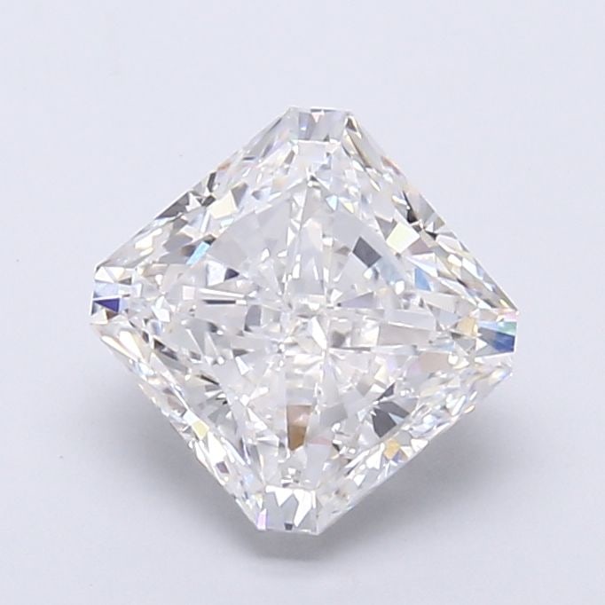 Loose Lab Diamond IGI Square Radiant 3.28ct E VVS2: Loose Lab Diamond IGI Square Radiant 3.28ct E VVS2 Loose Lab Diamond IGI Square Radiant, 3.28ct, E color, VVS2 clarity, with excellent polish and symmetry; measures 8.04L x 7.8W x 5.44H mm, certified