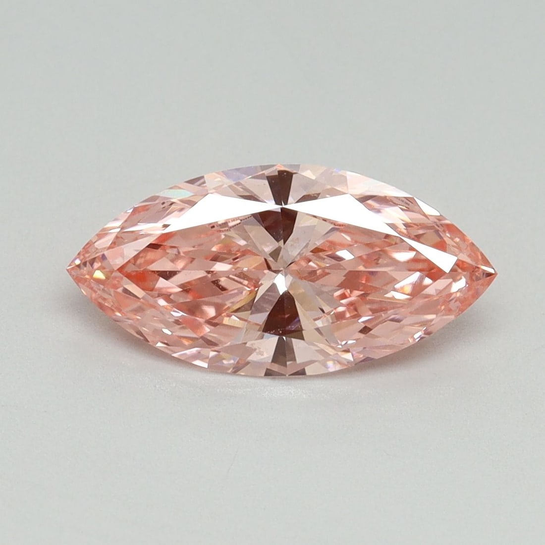 Loose Lab Diamond IGI Marquise 1.56ct Fancy Vivid Pink VS1: Loose Lab Diamond IGI Marquise 1.56ct Fancy Vivid Pink VS1 Loose Lab Diamond IGI Marquise, 1.56ct, Color: Fancy Vivid Pink, Clarity: VS1, with Very Good Polish and Symmetry, measurements 12.65L x 6.21