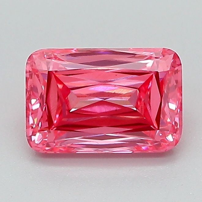 Loose Lab Diamond IGI Cushion Modified 1.16ct Fancy Vivid Pink VS1: Loose Lab Diamond IGI Cushion Modified 1.16ct Fancy Vivid Pink VS1 Loose lab-grown diamond, IGI certified, weighs 1.16ct, fancy vivid pink color, VS1 clarity, measurements 7.28L x 4.93W x 3.35H. Item