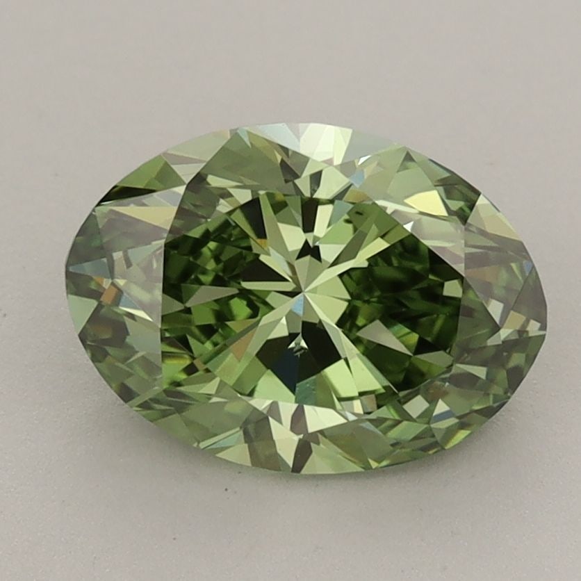Loose Lab Diamond IGI Oval 2.01ct Fancy Vivid Green VS2: Loose Lab Diamond IGI Oval 2.01ct Fancy Vivid Green VS2 Loose Lab Diamond IGI Oval, 2.01ct in Fancy Vivid Green with VS2 clarity, excellent polish and symmetry; certified by IGI. Item Specifics: Sourc