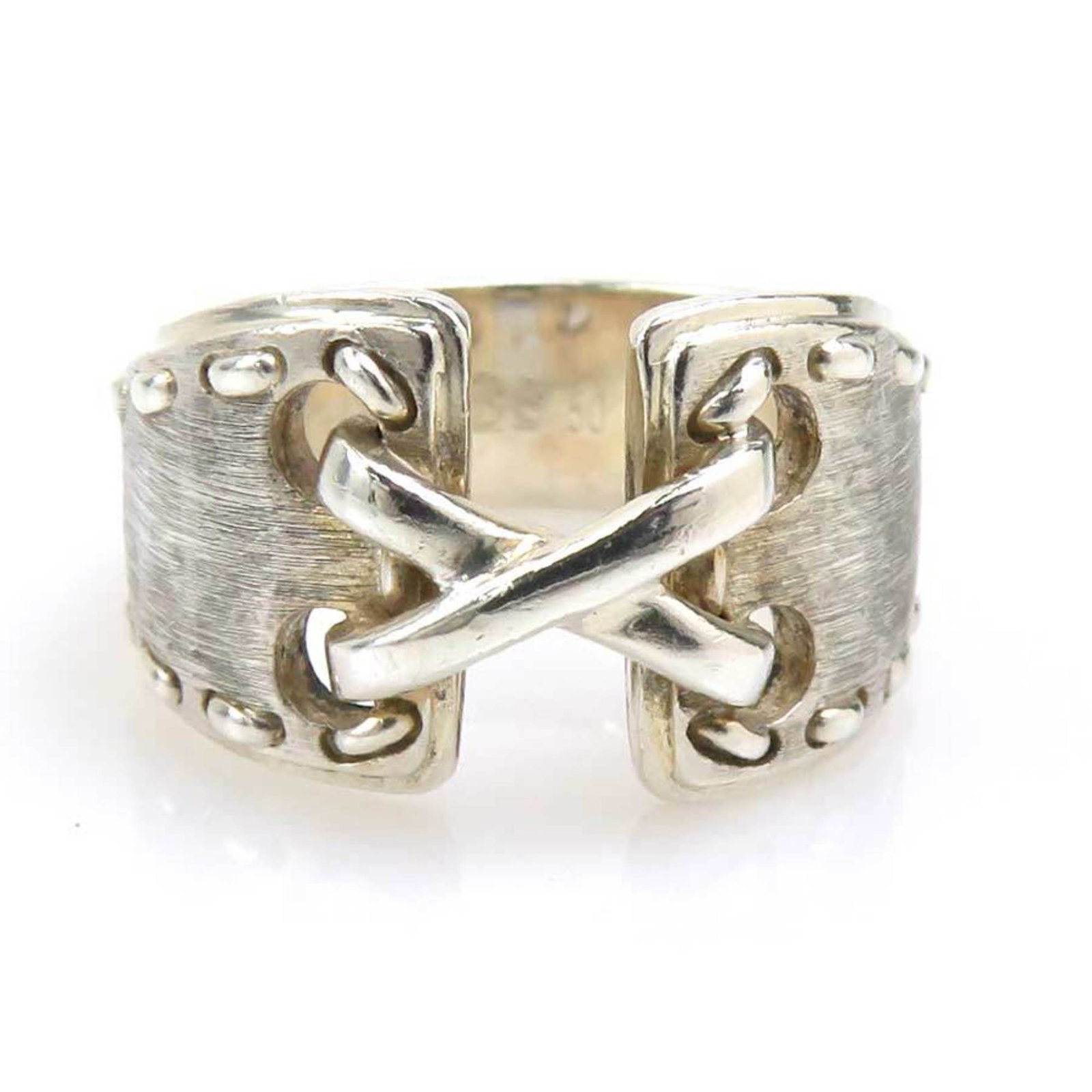 Silver 925 Hermes Band Ring (1 of 5)