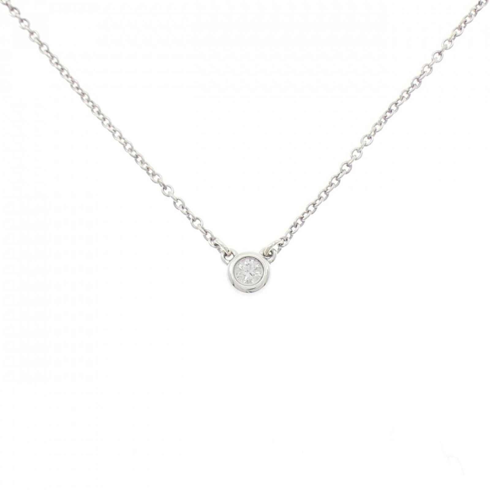 Necklace Tiffany By the Yard: Necklace Tiffany By the Yard Tiffany By the Yard Necklace made of 925 silver with diamond, for women, featuring a neck circumference of 38 cm and a 4.1mm pendant size, in very good used condition with