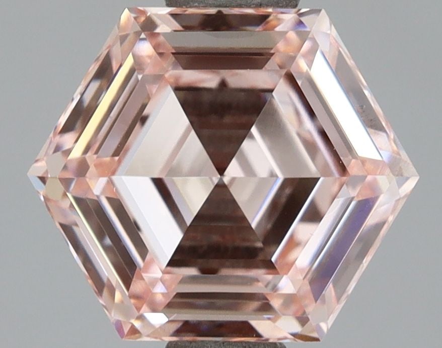 Loose Lab Diamond IGI Hexagonal 2.02ct Fancy Intense Pink VS1 (1 of 1)