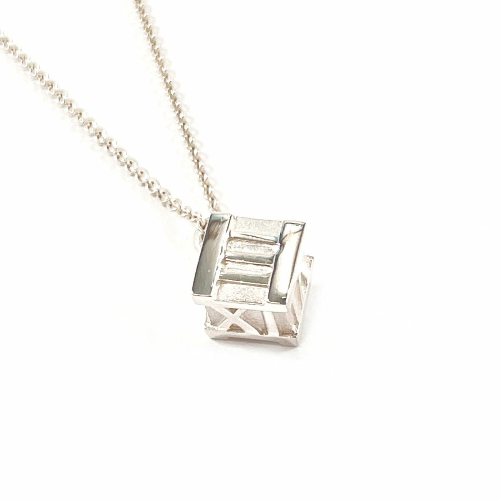 Tiffany & Co. Atlas Cube Necklace 925 Sterling Silver for Women (1 of 6)