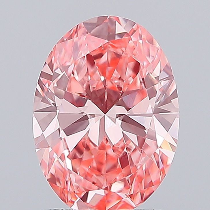 Loose Lab Diamond - IGI Oval 1.6ct Fancy Vivid Pink VS1: Loose Lab Diamond - IGI Oval 1.6ct Fancy Vivid Pink VS1 Ideal Loose Lab Diamond, 1.83ct, Round cut, Color E, Clarity VS1, featuring excellent polish and symmetry, certified by IGI. Item Specifics: