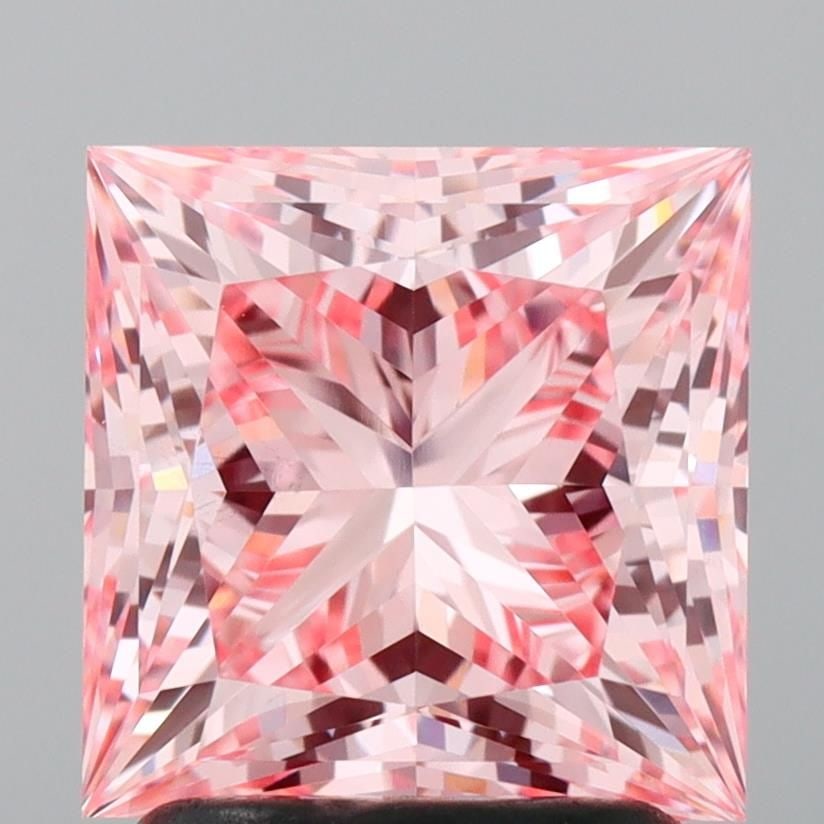Loose Lab Diamond IGI Princess 2.2ct Fancy Vivid Pink VS1 (1 of 1)