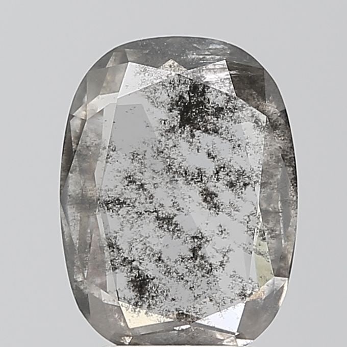 Brilliant Cushion 2.43ct Salt And Pepper I2 - Loose Lab Diamond: Brilliant Cushion 2.43ct Salt And Pepper I2 - Loose Lab Diamond Loose lab-grown cushion diamond, 2.43ct, color salt and pepper, clarity I2, with excellent polish and symmetry; no certification. Item S